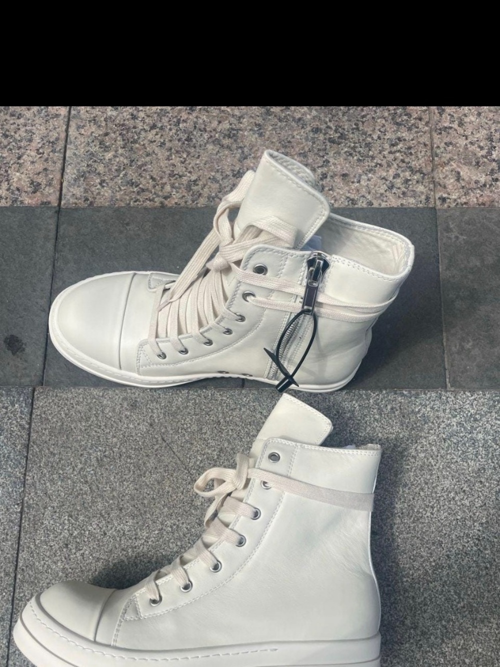 Rick O Style Leather High Top Sneakers 11